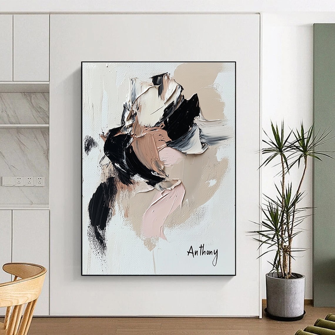 Palette Knife Abstract Painting for Modern Decor GAB0724