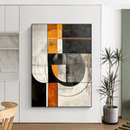 Geometric Circle Abstract - Precision - Based Abstract Painting GAB0658