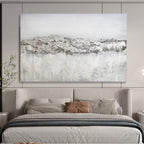 Textured Gray Abstract Painting for Minimalist Art Galleries YHT262
