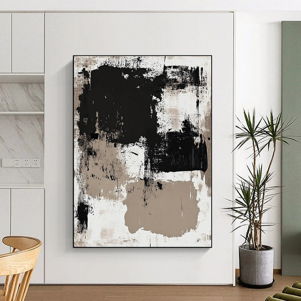Monochromatic Abstract Painting with Subtle Depth WINK315