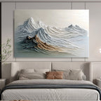 3D Textured Mountain Relief Art Pushing Traditional Painting Boundaries Abstract Art ABS148
