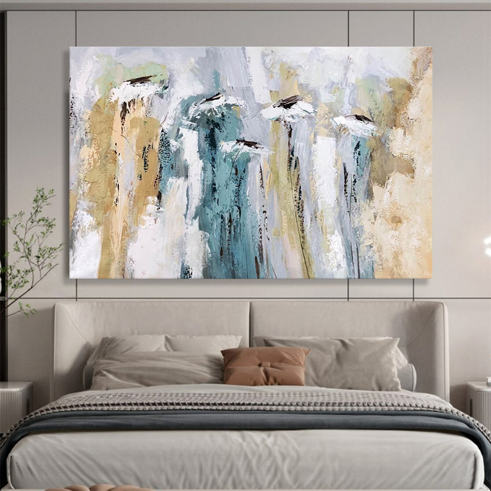 Floral - Inspired Abstract Painting for Feminine Boutiques YHT155