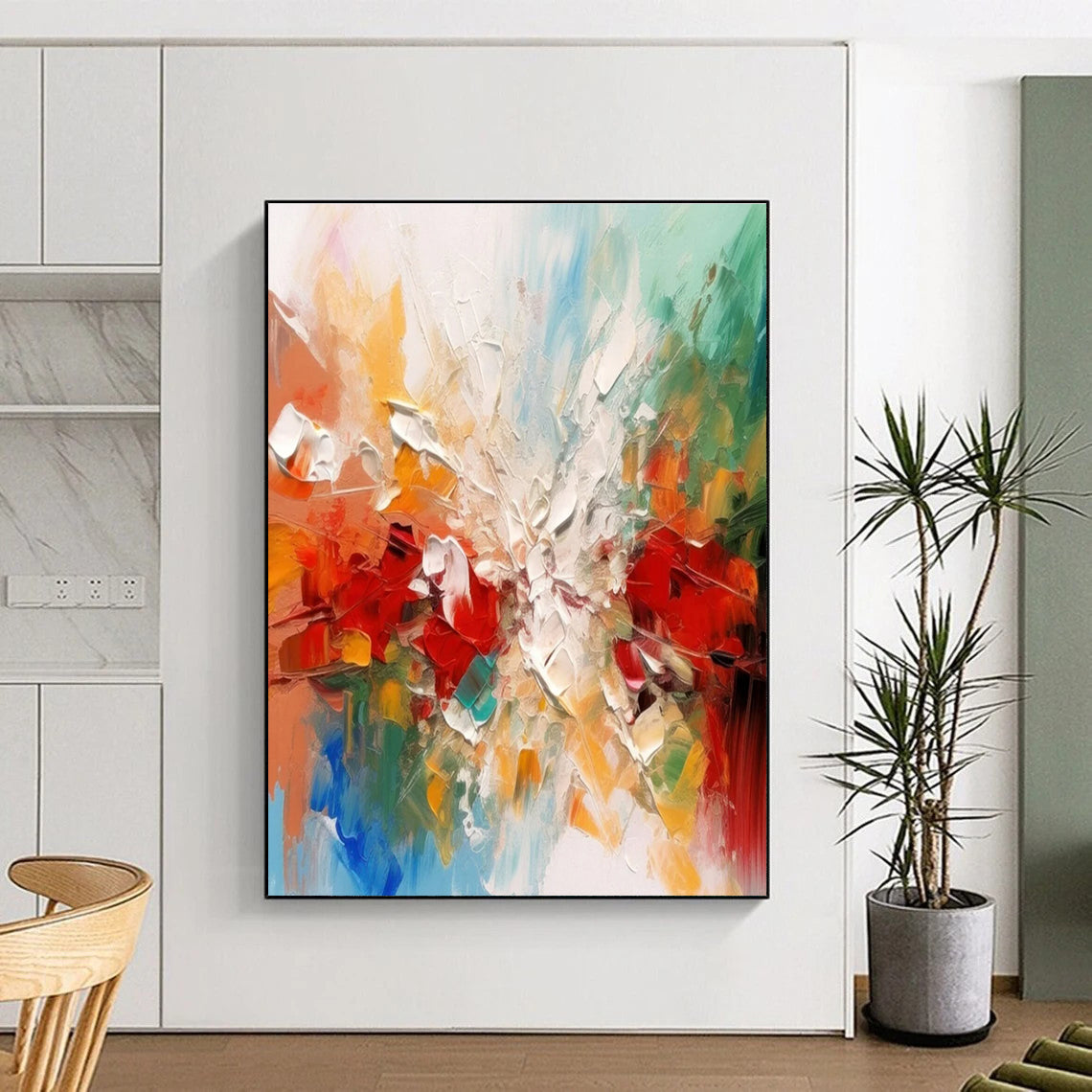 Colorful Explosion Abstract Painting for Artistic Event Venues HENG079
