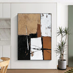 Earthy Tones Abstract Painting with Rustic Harmony WINK354