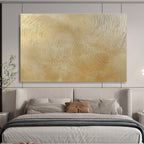Luxurious Golden Waves Art Celebrating Opulence and Dynamic Movement Abstract Painting ABS150