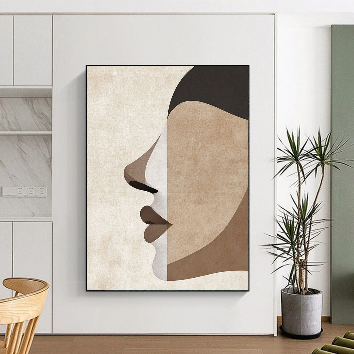 Abstract Face Segments Abstract Painting for Art - Centric Salons GAB1385