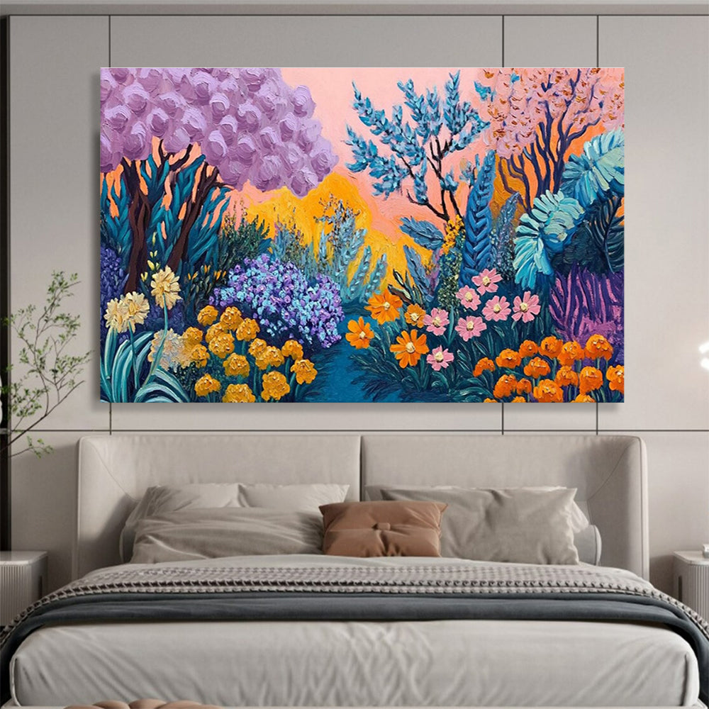 Fantasy Garden Abstract Painting for Bohemian - Style Cafes YHT418