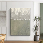 Beach Wave Texture Minimalist Coastal Abstract Painting GAB0286