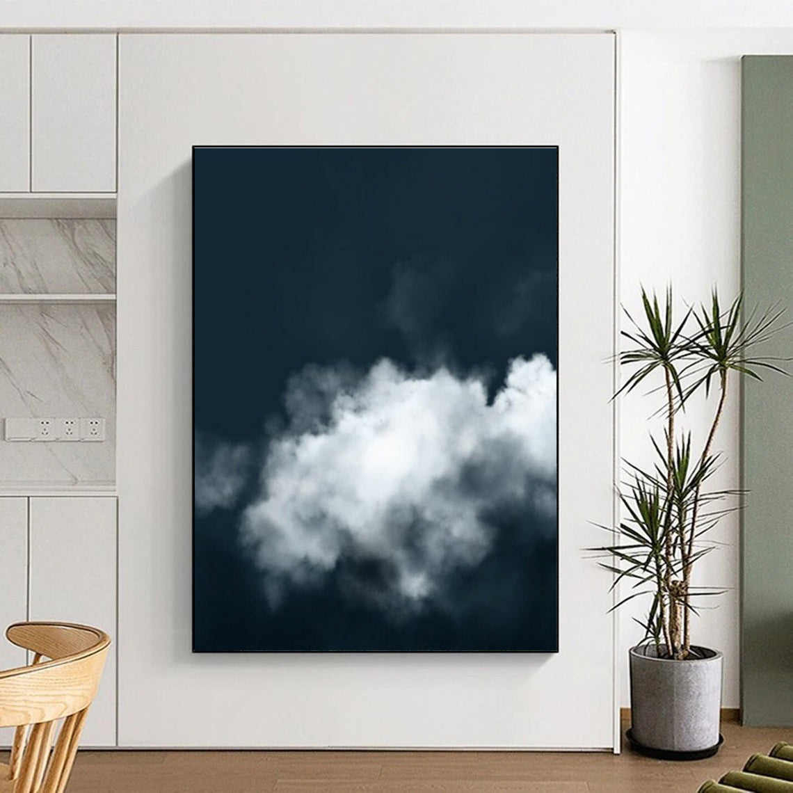 Moody Dark Sky with Clouds Abstract Photography for Dramatic Decor HENG233