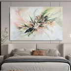 Delicate Floral Bouquet Art Capturing Romantic Essence with Gentle Brushstrokes Abstract Painting ABS146