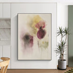 Purple Flower Abstract Painting for Luxury - Styled Salons GAB0988