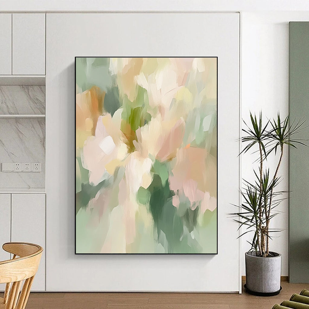 Soft Abstract Florals Painting with Subtle Grace WINK414