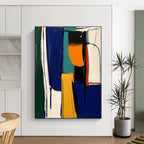 Bold Color Composition Textured Abstract Painting GAB0257