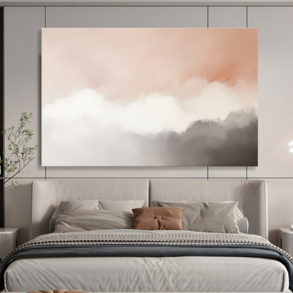 Soft Cloud Abstract Painting with Serene, Airy Compositions ABS518