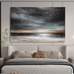 Star - Filled Night Sky Over Ocean  Enchanting Cosmos ABS120