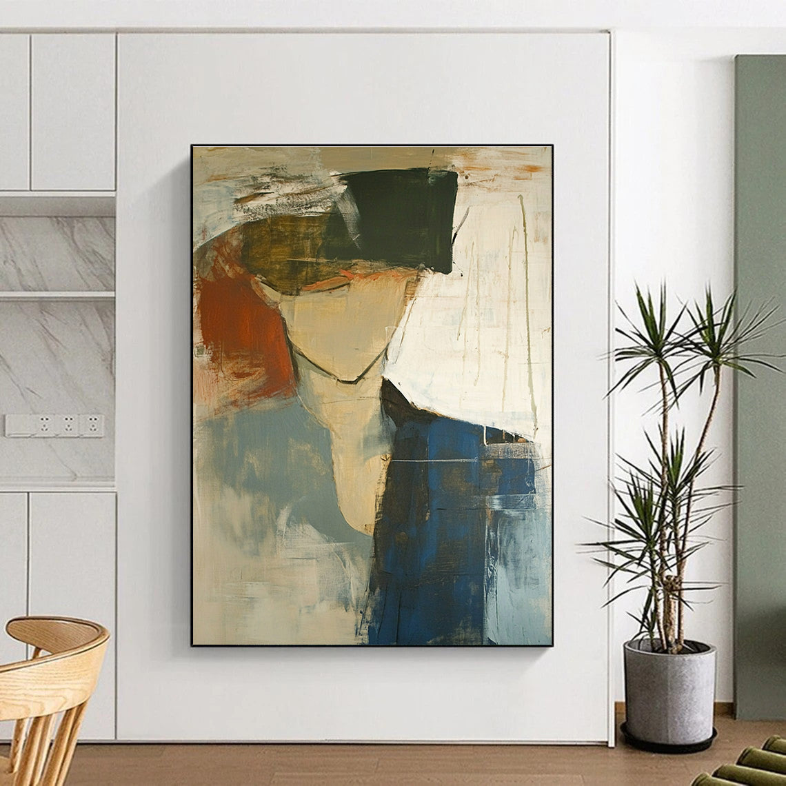 Abstract Figure in Color Painting for Thoughtful - Styled Studios GAB1097