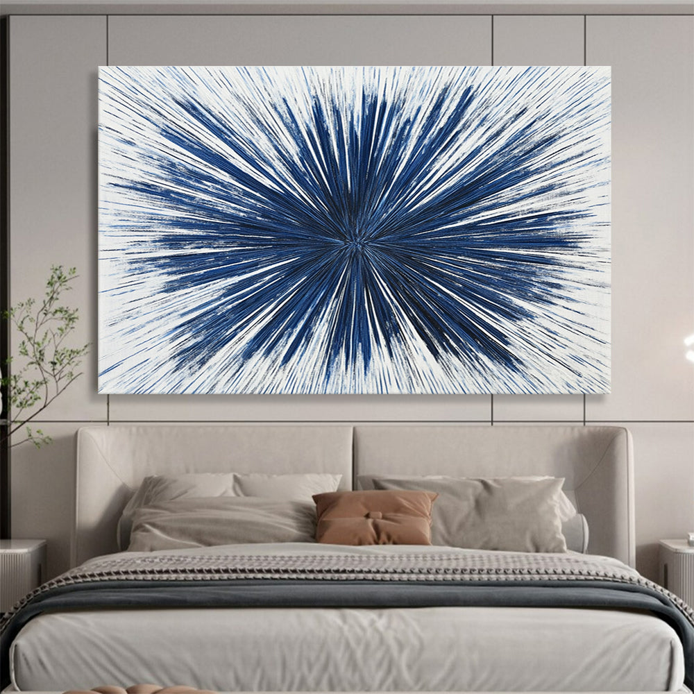 Blue Radial Lines - Dynamic Simplicity ABS022
