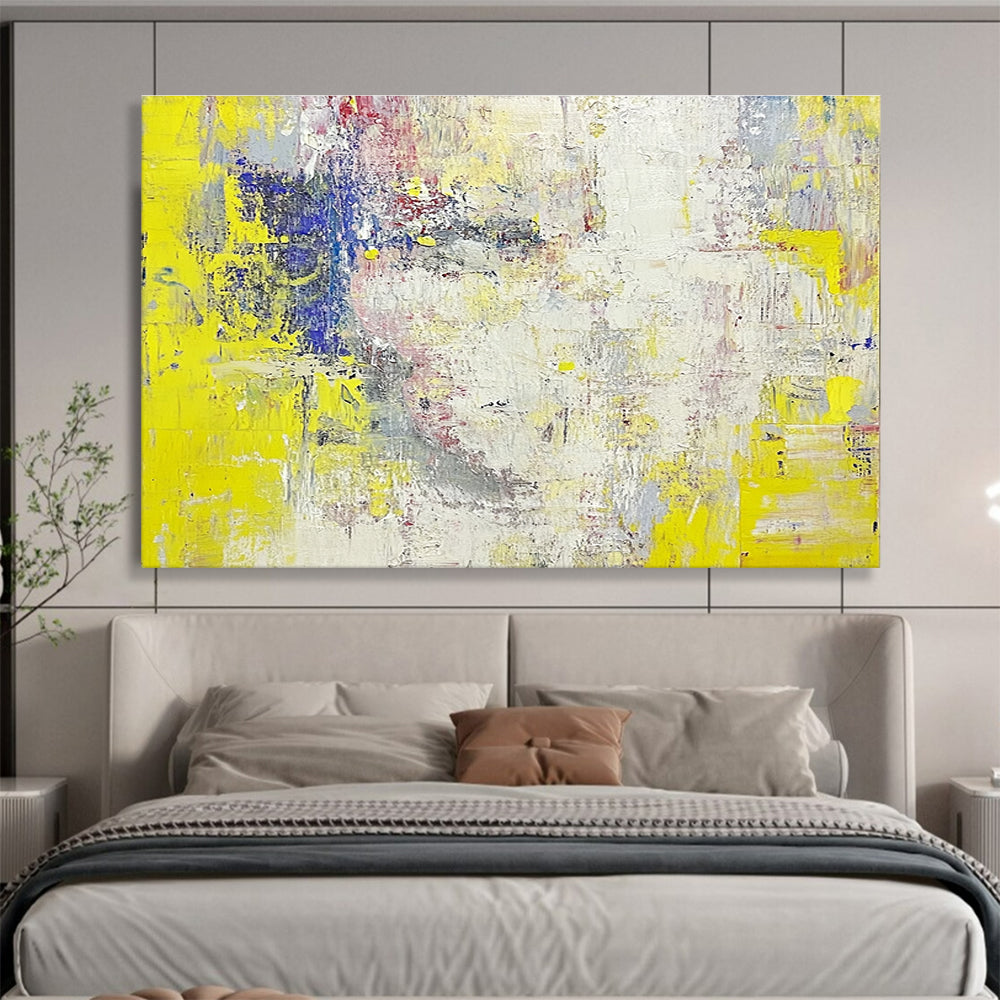 Vibrant Abstract Expression Painting with Bold, Energetic Colors ABS528