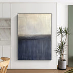 Silver and Black Textured Layers Painting of Industrial Chic GAB0166