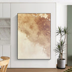 Brown Watercolor Wash Abstract Painting with Gentle Flow WINK005