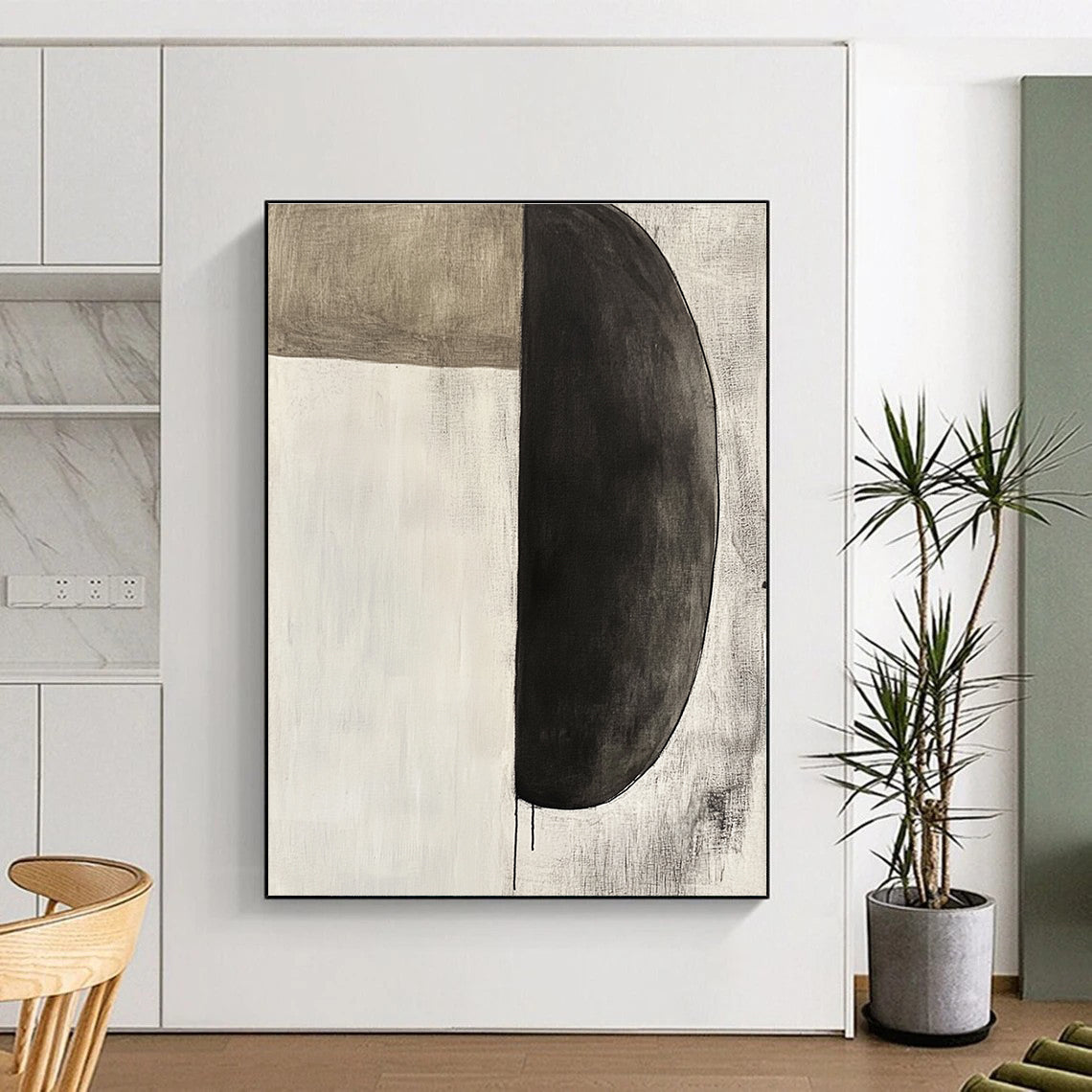 Minimalist Abstract Shapes Painting for Scandinavian - Styled Studies GAB1133