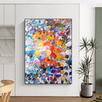 Vivid Color Explosion Abstract Painting for Creative Studios HENG411