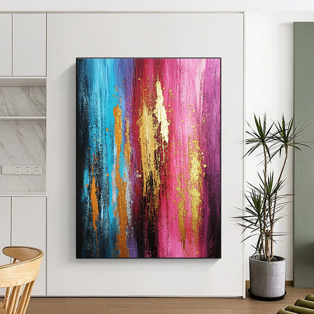 Colorful Layered Abstract Painting with Depth of Emotion WINK719