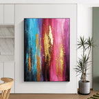 Colorful Layered Abstract Painting with Depth of Emotion WINK719