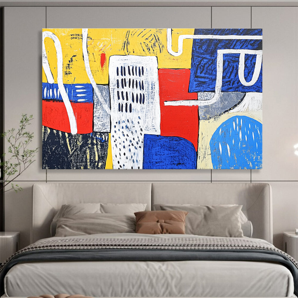 Colorful Urban - Style Abstract  Lively City Energy ABS107