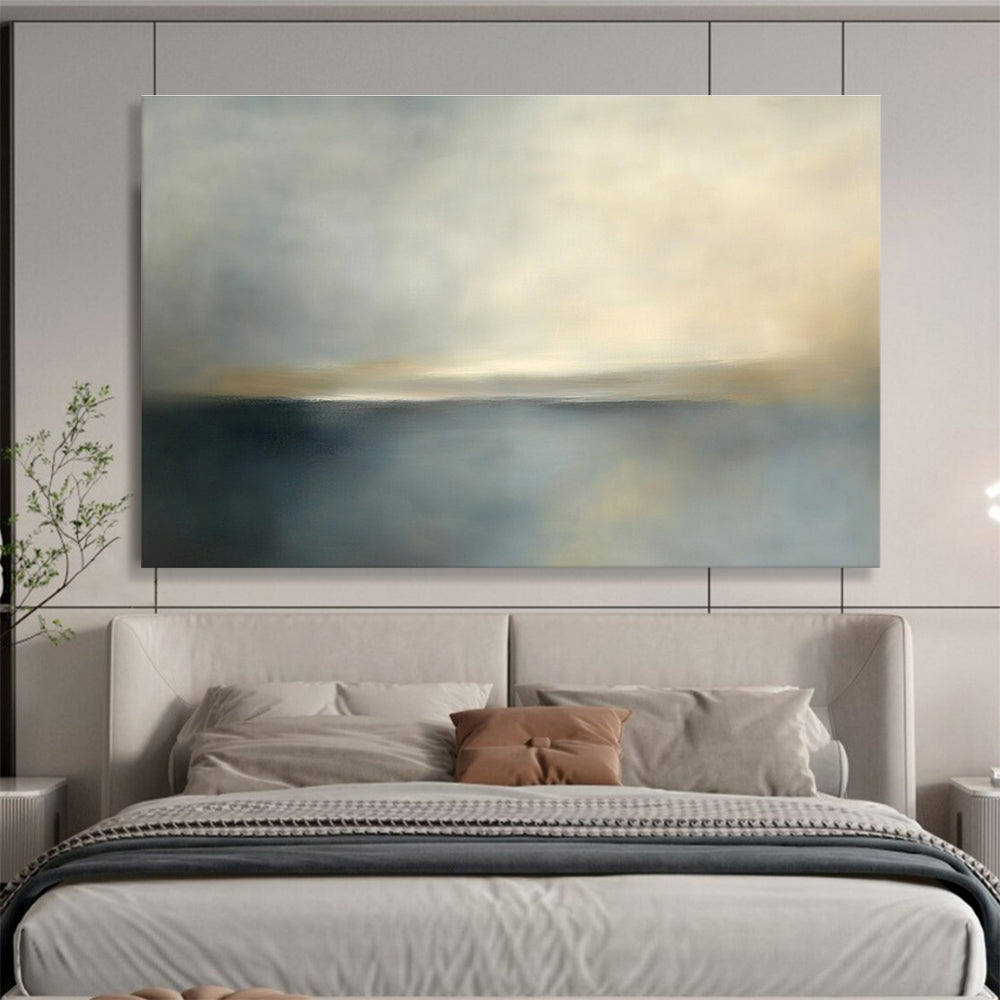 Blurred Horizon Abstract Painting with Soft Focus ABS239