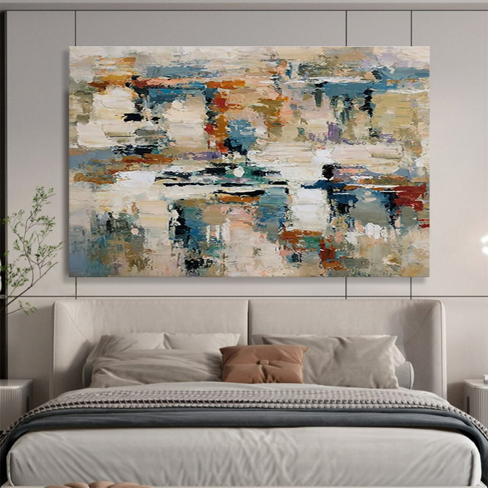 Colorful Abstract Mosaic Painting for Vibrant Interiors YHT012