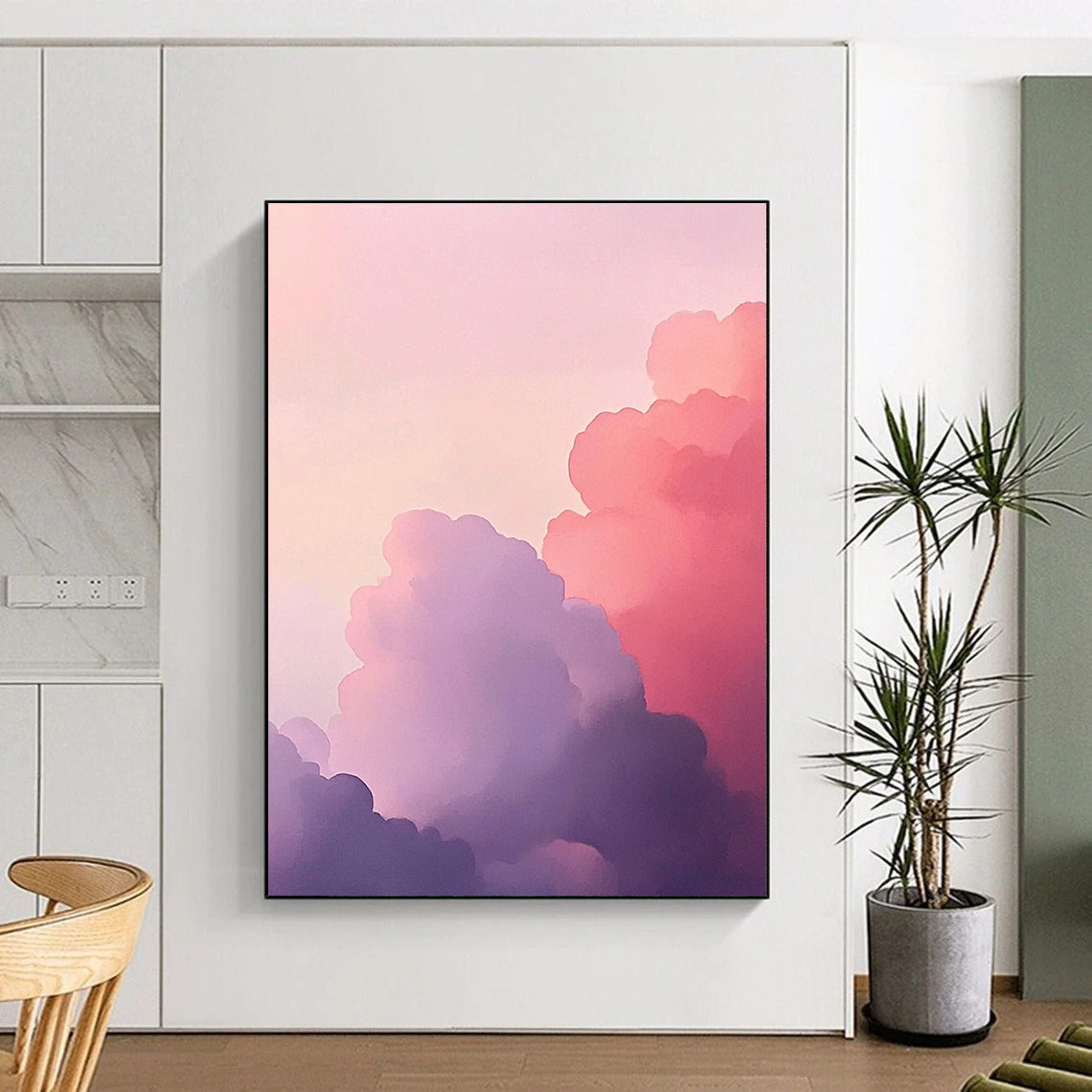 Pastel Clouds Dreamy Abstract Painting GAB0319