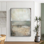 Sea and Sky Abstract Painting for Beach House Bedrooms GAB0759