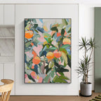 Citrus Tree Abstract Painting for Bright Breakfast Nooks HENG438