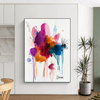 Colorful Drip Abstract Painting for Creative Studios GAB0984