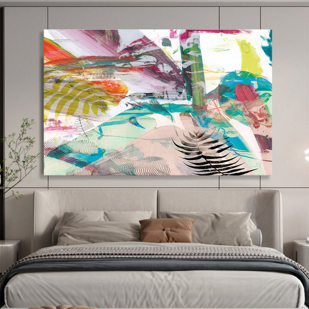 Tropical Abstract Painting for Exotic Interiors YHT118