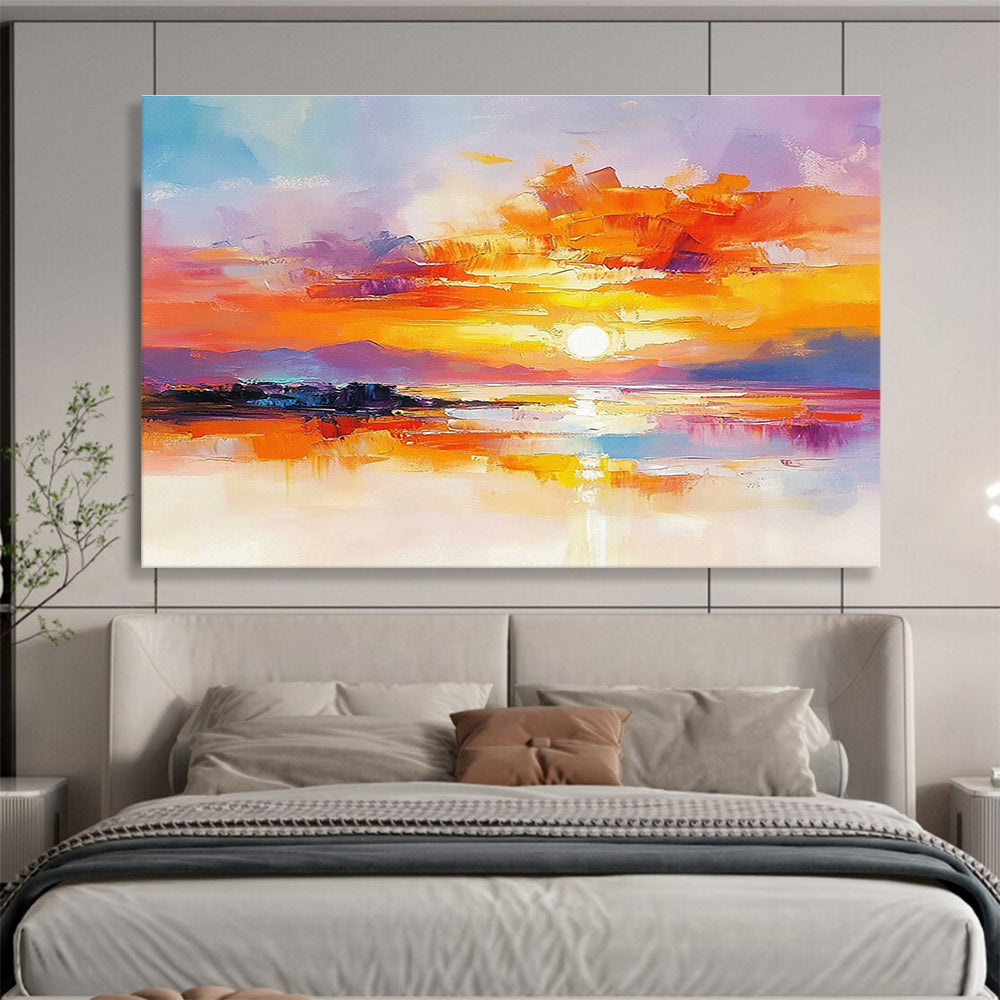 Colorful Sunset Abstract - Emotion in Hues ABS014