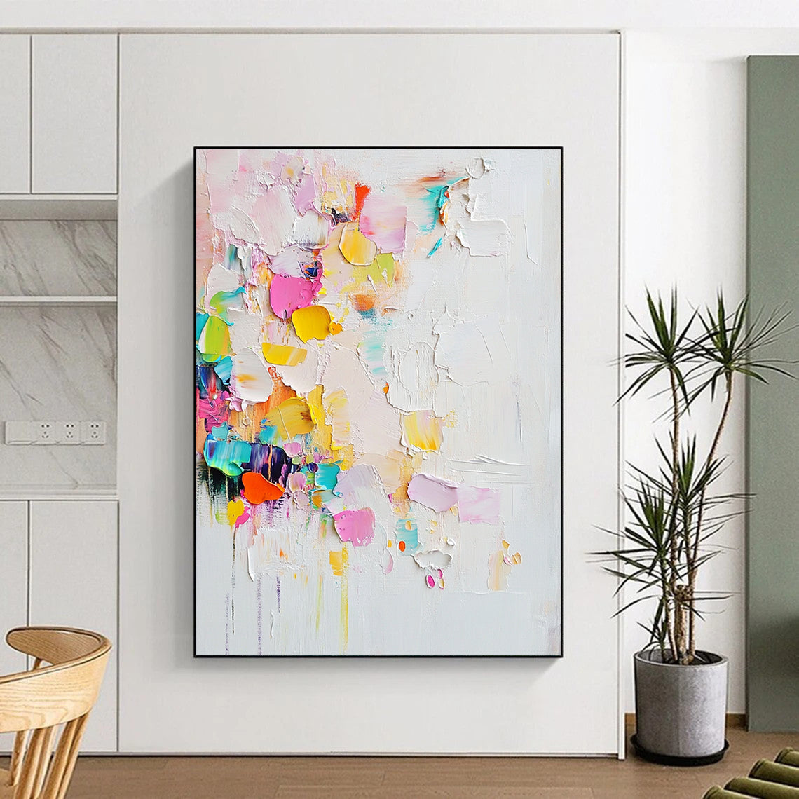 Textured Color - Burst Abstract Painting for Contemporary Galleries GAB0876